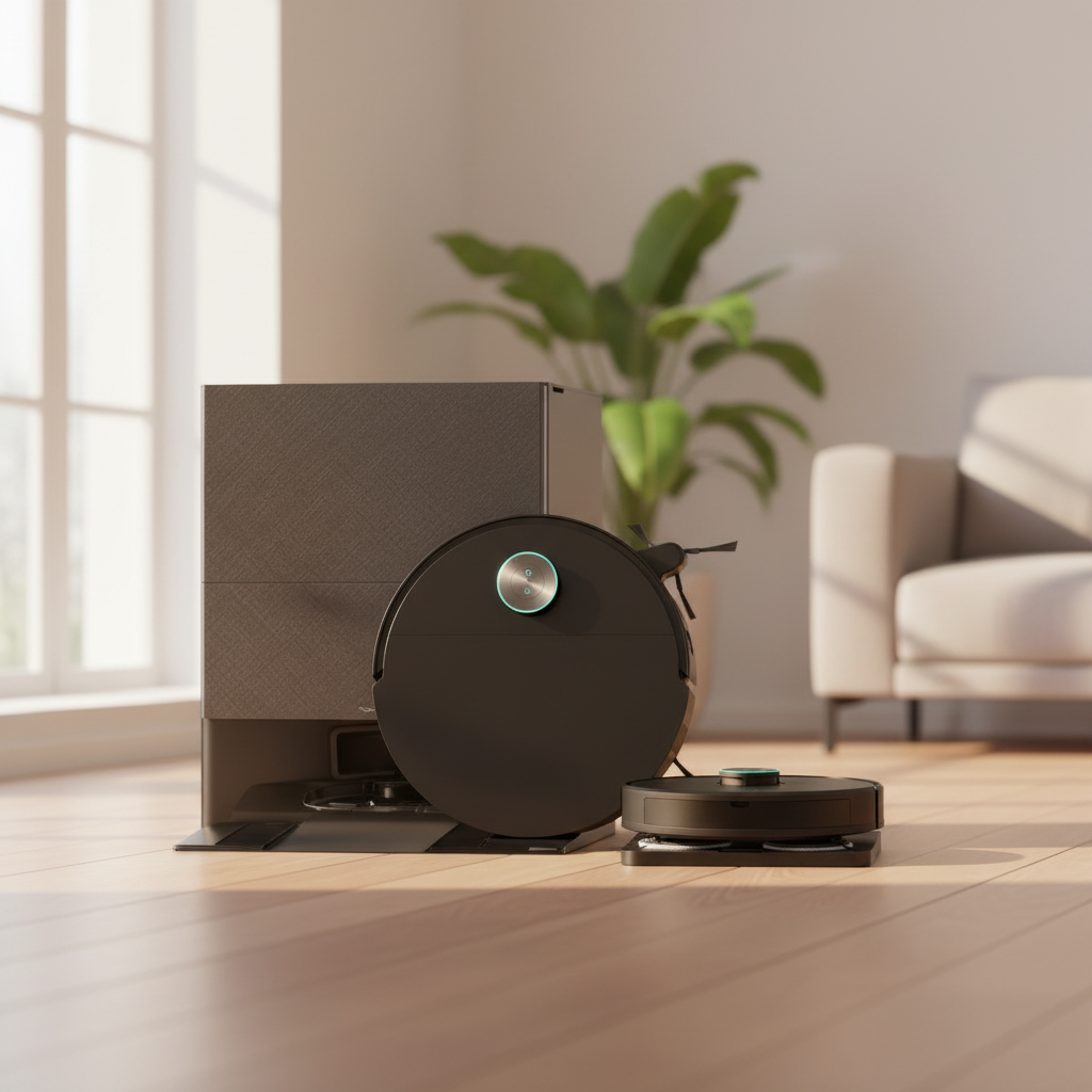 X60 Ultra Robot Vacuum and Mop, 3.13In Ultra-Thin Design, 3.47In Obstacle Clearing, 35,000Pa Suction, Self Emptying&Refilling, Mop Self-Cleaning, 100% Detangling, 280+Obstacle Avoidance, Black