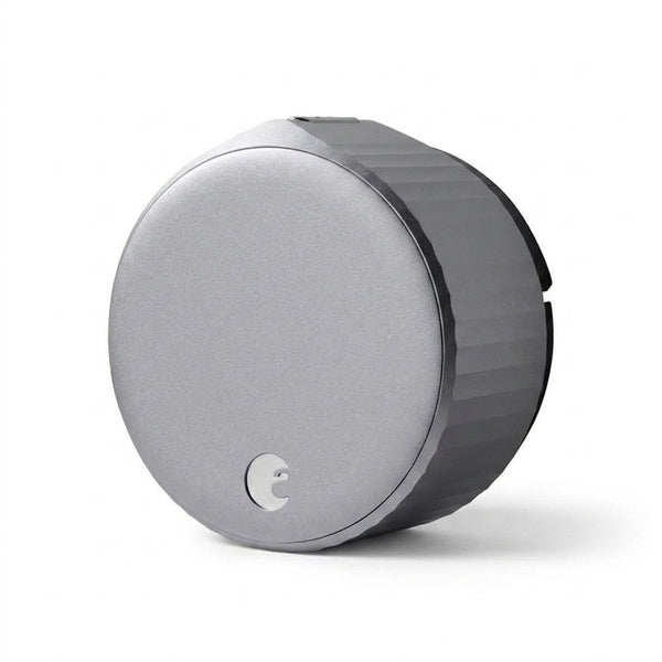 Wifi Smart Lock Silver (Retrofits over Existing Deadbolt) — Studio Shot