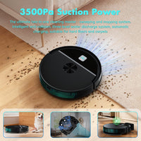 Robot Vacuum Cleaner, 3500Pa for Pet Hair & Multi-Surface, Alexa/Google/Remote