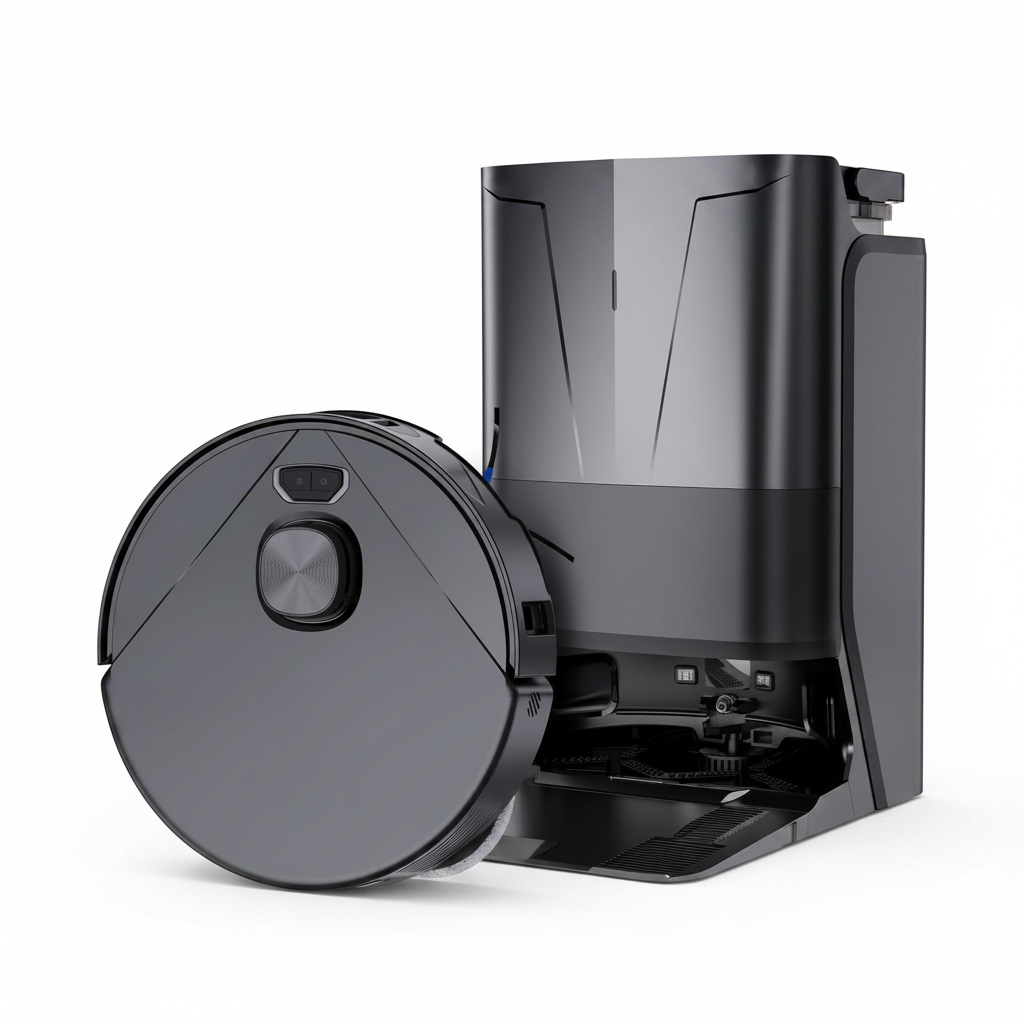 Ultra Robot Vacuum and Mop, 25,000Pa Suction, Triple Lift System, Self-Emptying, Self-Refilling, All-In-One Self-Cleaning Station, AI Obstacle Avoidance
