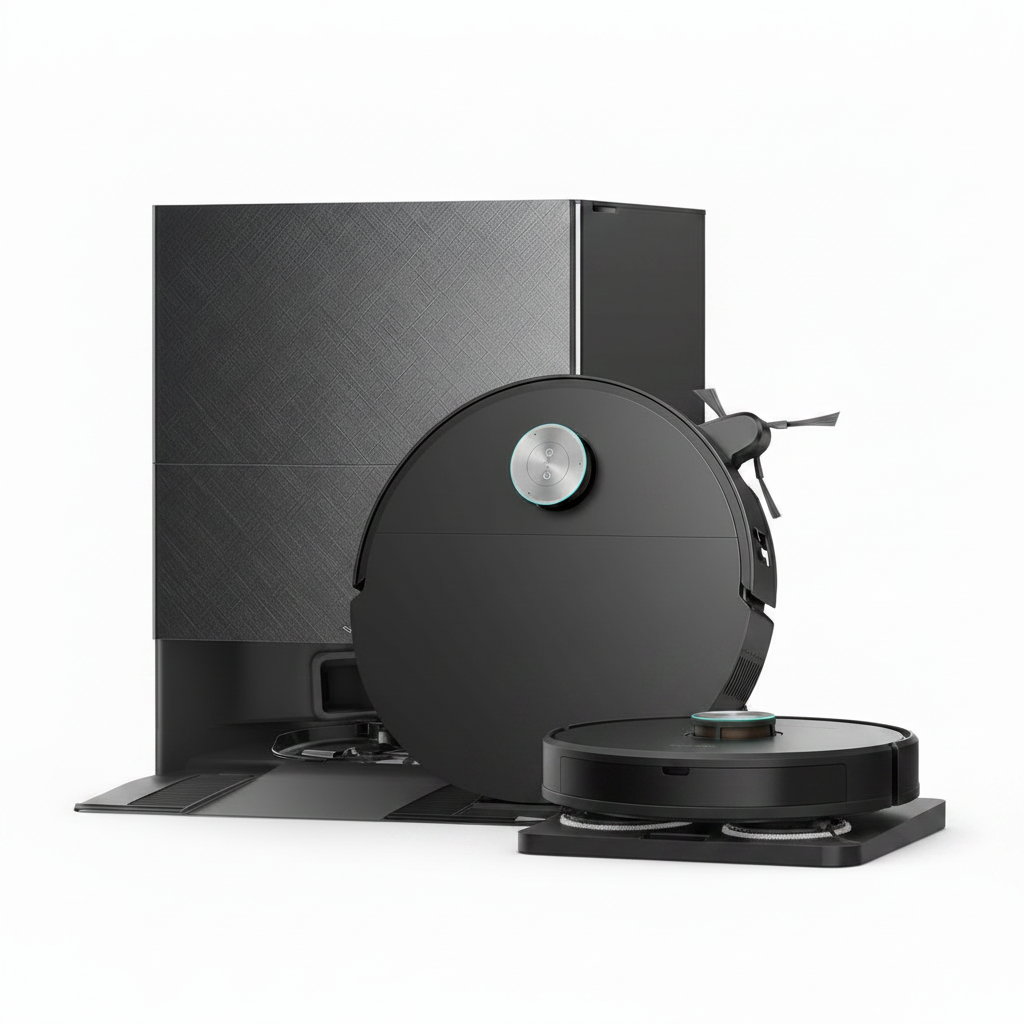 X60 Ultra Robot Vacuum and Mop, 3.13In Ultra-Thin Design, 3.47In Obstacle Clearing, 35,000Pa Suction, Self Emptying&Refilling, Mop Self-Cleaning, 100% Detangling, 280+Obstacle Avoidance, Black