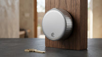 Wifi Smart Lock Silver (Retrofits over Existing Deadbolt) — Lifestyle
