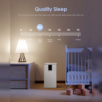 Smart Air Purifier Designed for Whole Home Coverage, Voice Control, HEPA Filter, WiFi Connected