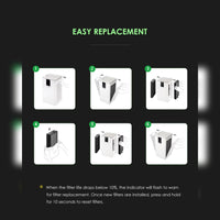 Smart Air Purifier Designed for Whole Home Coverage, Voice Control, HEPA Filter, WiFi Connected
