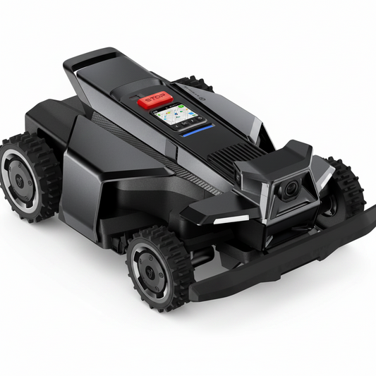 X450 Robot Lawn Mower Wire Free, for up to 1.5 Acres, 4WD for 84% Slopes, Zero-Turn for Damage-Free Mowing, Orv-Tuned Lawnmower, Mowmentum with 2 × 180W Motors, 0.75–4 in Cutting Height