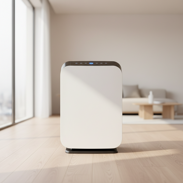 Fresh Filter + Carbon for Large Rooms up to 2800 Sq. Ft - for Living Room & Kitchen - Captures Allergens, Dust, & Mold + Household Odors & Smoke - White